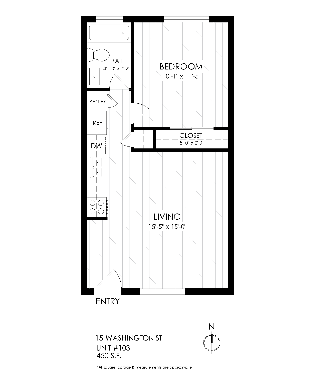 15 Washington 1 Bedroom apartment for rent in Denver